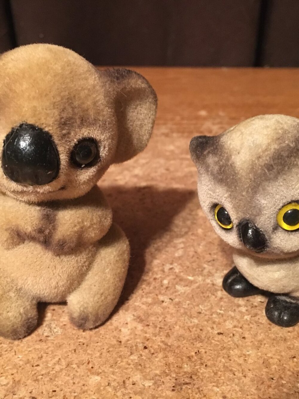 JOSEF ORIGINALS FLOCKED KOALA BEAR AND OWL